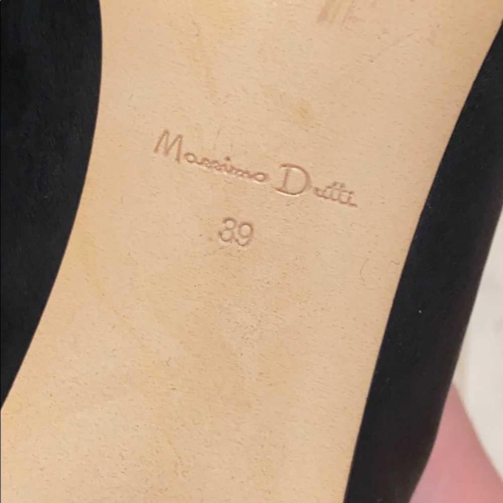 Massimo Dutti black court ballet flats sz 39 - Picture 10 of 14